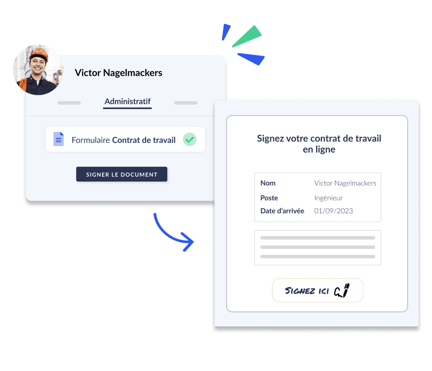 signature electronique contrat travail